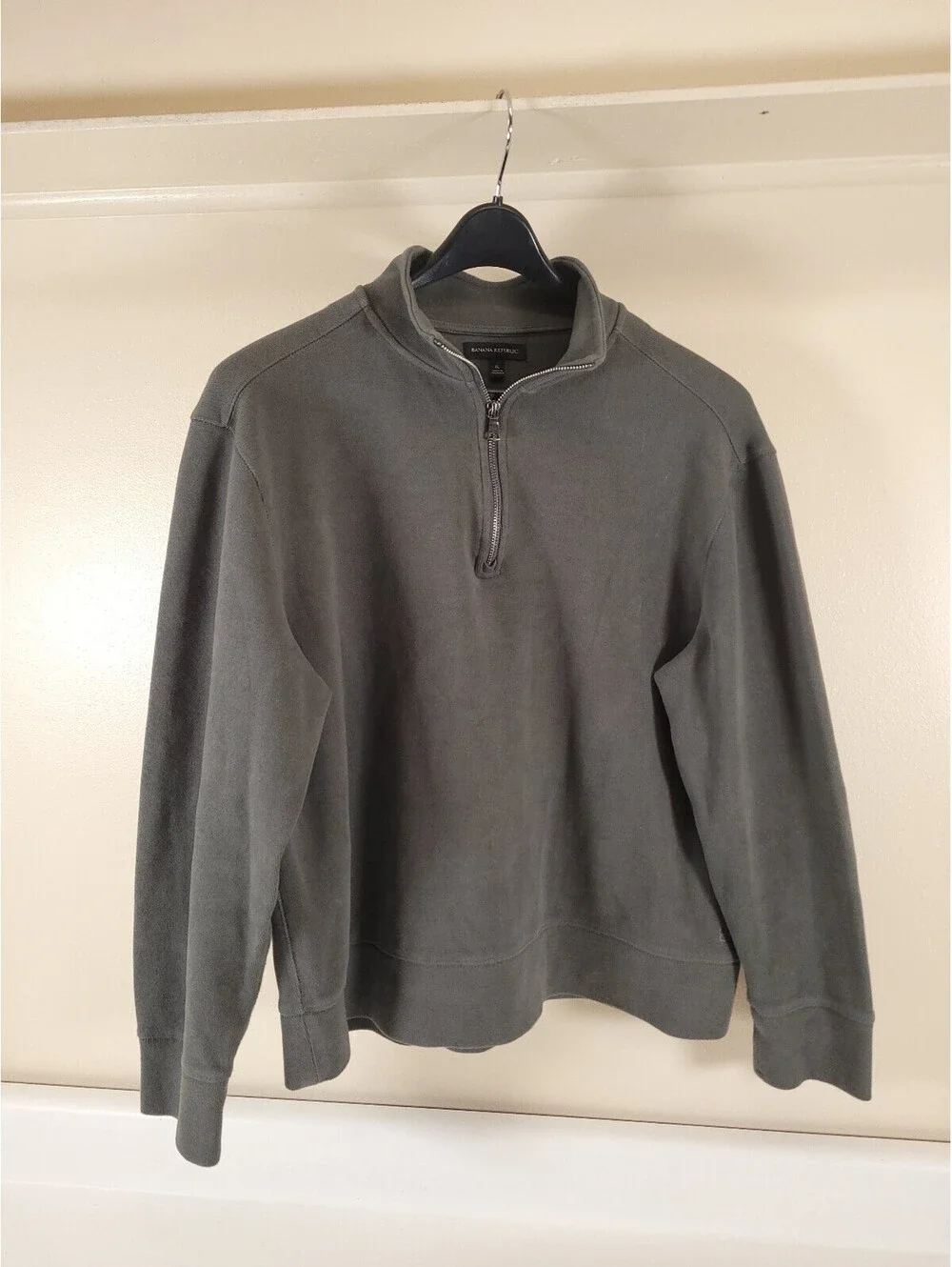 Banana republic quarter zip sweatshirt mens XL green